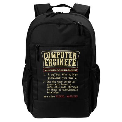 Computer Engineer Gift Funny Dictionary Definition Backpack