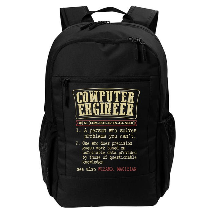 Computer Engineer Gift Funny Dictionary Definition Backpack