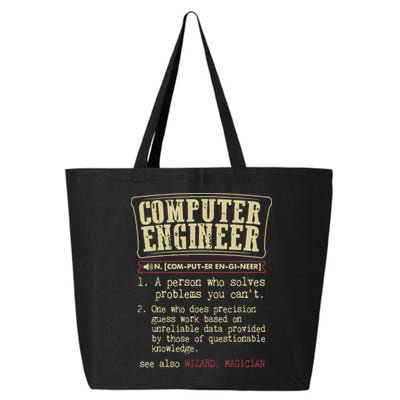 Computer Engineer Gift Funny Dictionary Definition 25L Jumbo Tote