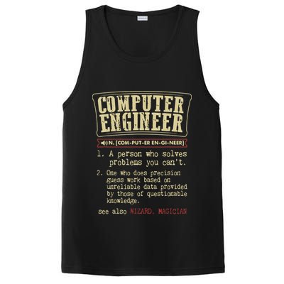 Computer Engineer Gift Funny Dictionary Definition PosiCharge Competitor Tank