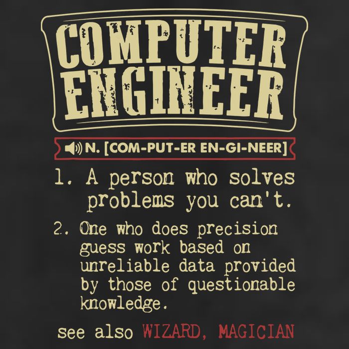 Computer Engineer Gift Funny Dictionary Definition Hat