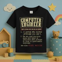 Computer Engineer Gift Funny Dictionary Definition Toddler T-Shirt