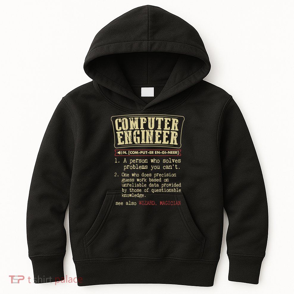 Computer Engineer Gift Funny Dictionary Definition Kids Hoodie