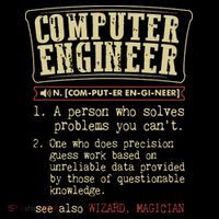 Computer Engineer Gift Funny Dictionary Definition Kids T-Shirt