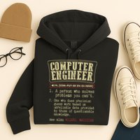 Computer Engineer Gift Funny Dictionary Definition Hoodie