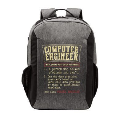 Computer Engineer Gift Funny Dictionary Definition Vector Backpack