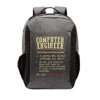Computer Engineer Gift Funny Dictionary Definition Vector Backpack