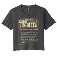 Computer Engineer Gift Funny Dictionary Definition Crop Top