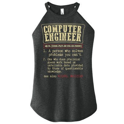 Computer Engineer Gift Funny Dictionary Definition Women's Perfect Tri Rocker Tank