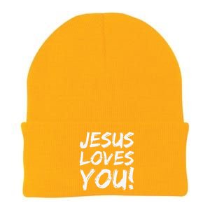 Christian Evangelism Gift For Jesus Loves You! Knit Cap Winter Beanie