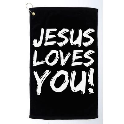 Christian Evangelism Gift For Jesus Loves You! Golf Towel