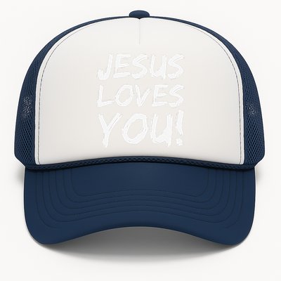 Christian Evangelism Gift For Jesus Loves You! Trucker Hat