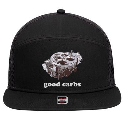 Car Enthusias Good Carbs 4 Barrel Carburetor 7 Panel Mesh Trucker Snapback Hat