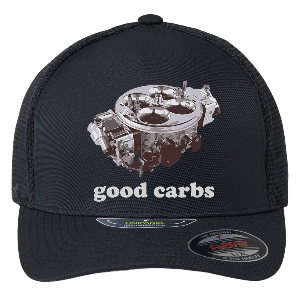 Car Enthusias Good Carbs 4 Barrel Carburetor Flexfit Unipanel Trucker Cap