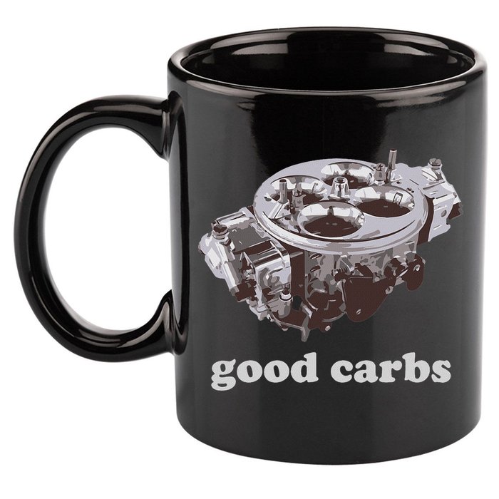 Car Enthusias Good Carbs 4 Barrel Carburetor 11oz C Handle Ceramic Mug
