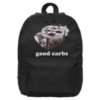 Car Enthusias Good Carbs 4 Barrel Carburetor 16 in Basic Backpack