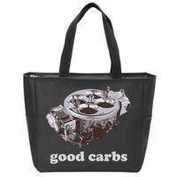 Car Enthusias Good Carbs 4 Barrel Carburetor Zip Tote Bag