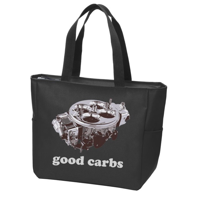 Car Enthusias Good Carbs 4 Barrel Carburetor Zip Tote Bag