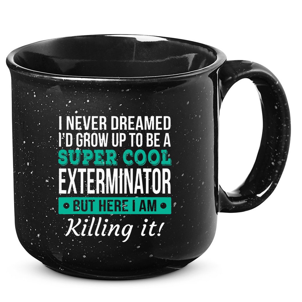 Cool Exterminator Gift 15oz Campfire Ceramic Mug