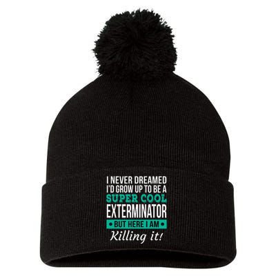 Cool Exterminator Gift Pom Pom 12in Knit Beanie