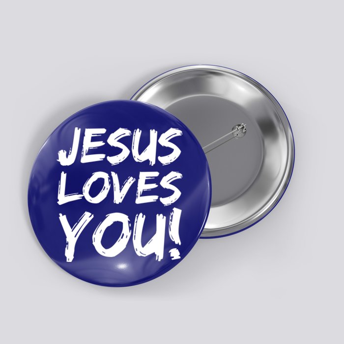 Christian Evangelism Gift Jesus Loves You! Gift Button