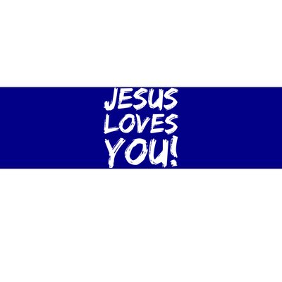 Christian Evangelism Gift Jesus Loves You! Gift Bumper Sticker