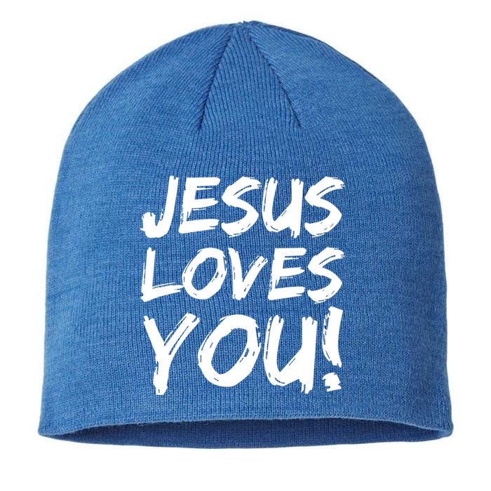 Christian Evangelism Gift Jesus Loves You! Gift Sustainable Beanie