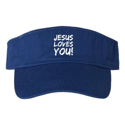 Christian Evangelism Gift Jesus Loves You! Gift Valucap Bio-Washed Visor