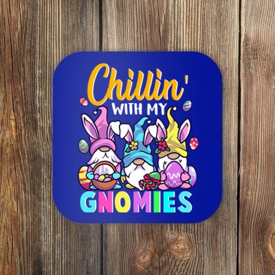 Cute Easter Gnomes Easter Bunnies Chillin With My Gnomies Gift Coaster