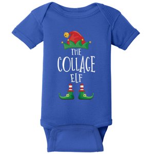 Collage Elf Gift Funny Family Matching Group Christmas Elf Gift Baby Bodysuit