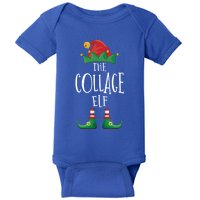 Collage Elf Gift Funny Family Matching Group Christmas Elf Gift Baby Bodysuit