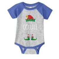 Collage Elf Gift Funny Family Matching Group Christmas Elf Gift Infant Baby Jersey Bodysuit