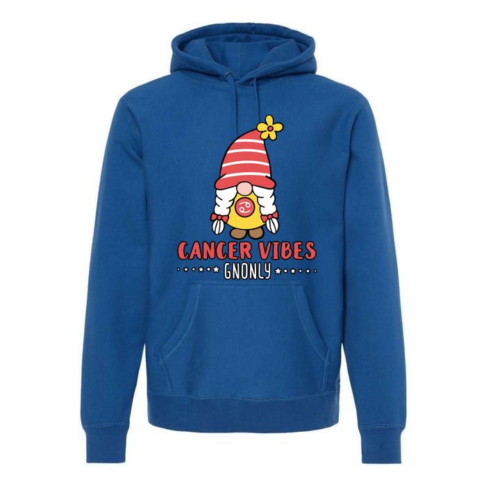 Cancer Energy Gnonly Astrology Gnome Zodiac Birth Sign Quote Gift Premium Hoodie