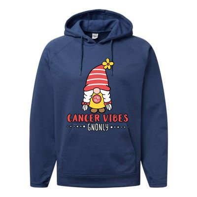 Cancer Energy Gnonly Astrology Gnome Zodiac Birth Sign Quote Gift Performance Fleece Hoodie