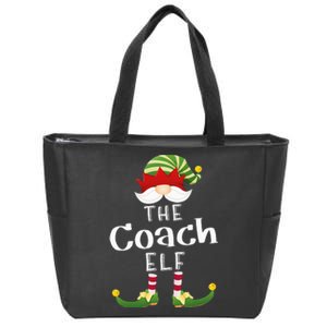 Coach Elf Group Christmas Funny Pajama Party Zip Tote Bag