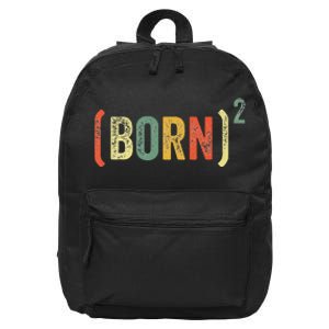 Christian Easter God Baptism Born Squared (Born)2 16 in Basic Backpack