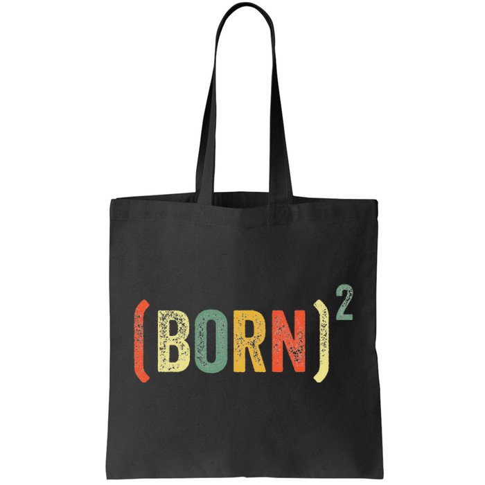 Christian Easter God Baptism Born Squared (Born)2 Tote Bag