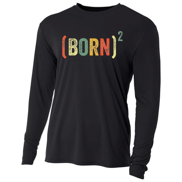 Christian Easter God Baptism Born Squared (Born)2 Cooling Performance Long Sleeve Crew