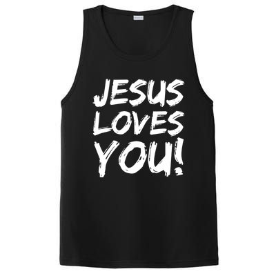 Christian Evangelism Gift Jesus Loves You! Gift PosiCharge Competitor Tank