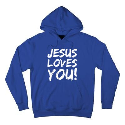 Christian Evangelism Gift Jesus Loves You! Gift Tall Hoodie