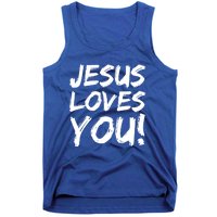 Christian Evangelism Gift Jesus Loves You! Gift Tank Top