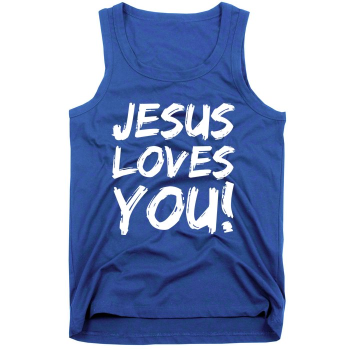 Christian Evangelism Gift Jesus Loves You! Gift Tank Top