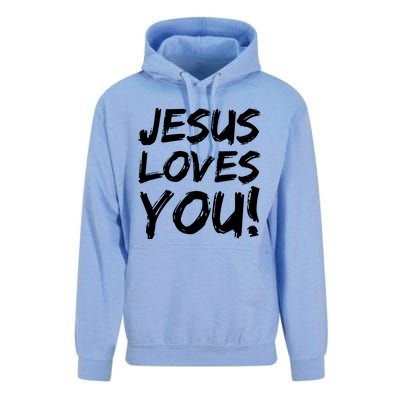 Christian Evangelism Gift Jesus Loves You! Gift Unisex Surf Hoodie