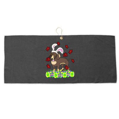 Cute Easter Gift Idea For Dachshund Doxie Weiner Dog Lovers Large Microfiber Waffle Golf Towel