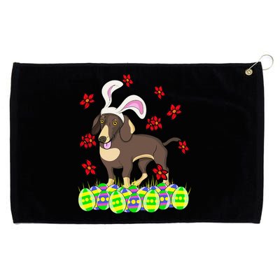 Cute Easter Gift Idea For Dachshund Doxie Weiner Dog Lovers Grommeted Golf Towel