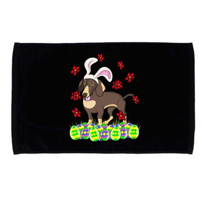 Cute Easter Gift Idea For Dachshund Doxie Weiner Dog Lovers Microfiber Hand Towel