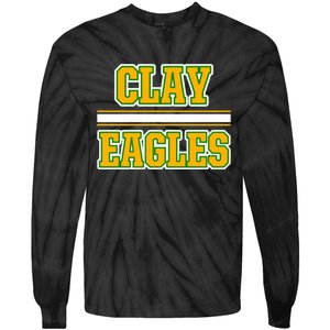 Clay Eagles Horizontal Stripes Tie-Dye Long Sleeve Shirt