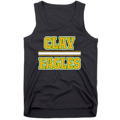 Clay Eagles Horizontal Stripes Tank Top