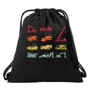 Construction Equipment Heavy Equipment Operator Drawstring Bag