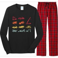 Construction Equipment Heavy Equipment Operator Long Sleeve Pajama Set